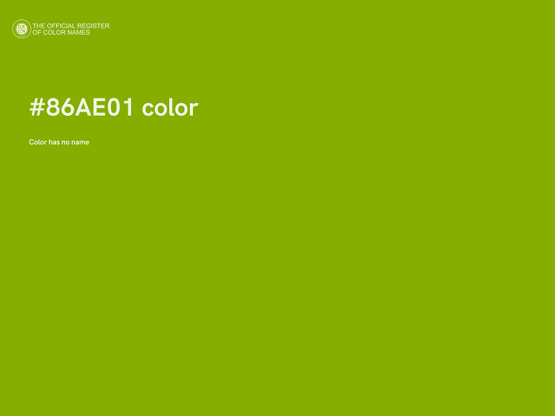 #86AE01 color image