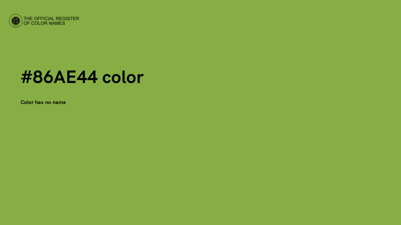 #86AE44 color image