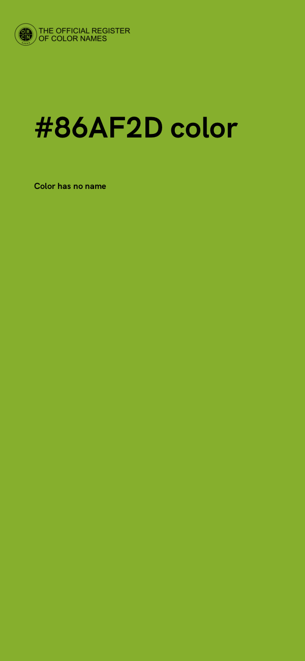 #86AF2D color image