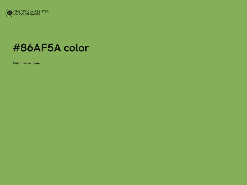 #86AF5A color image