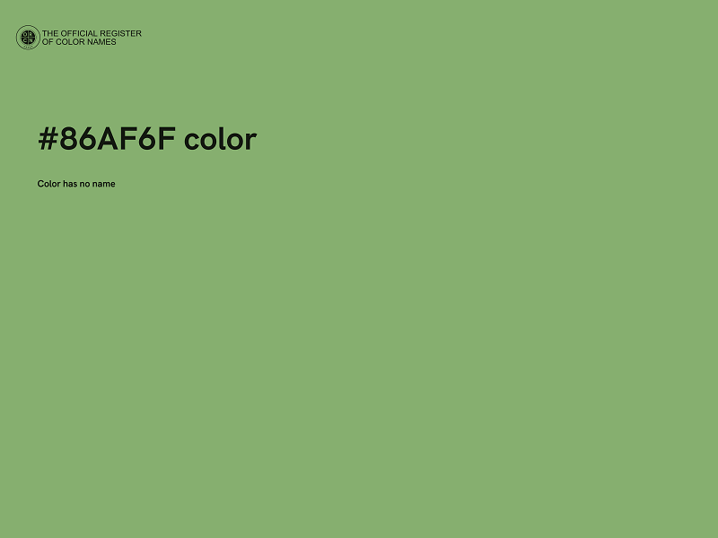 #86AF6F color image