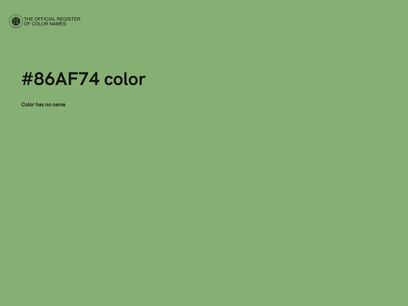 #86AF74 color image