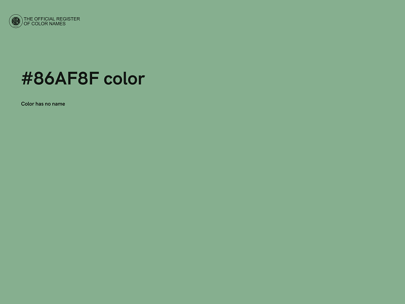 #86AF8F color image