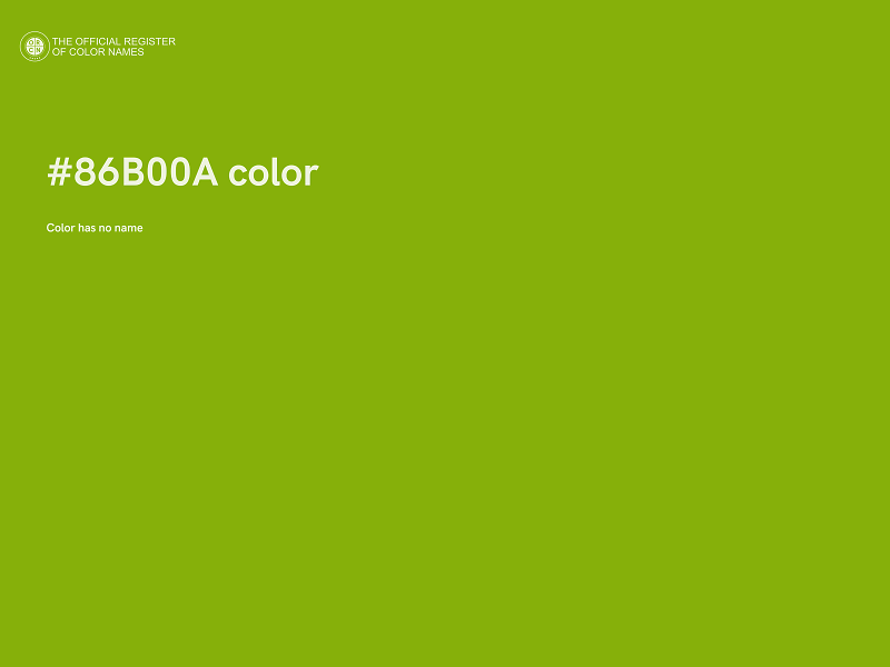 #86B00A color image