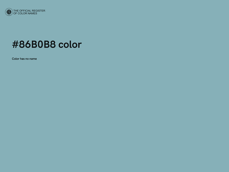 #86B0B8 color image