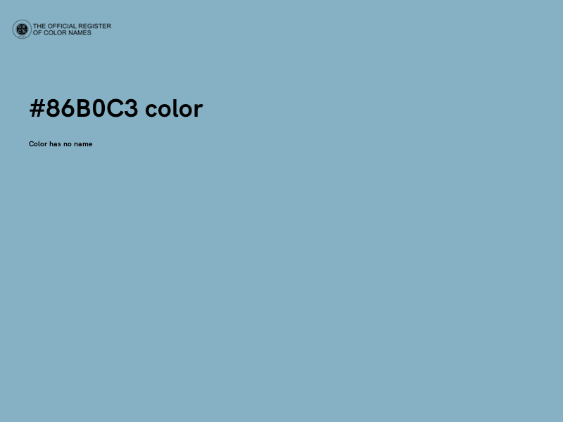 #86B0C3 color image