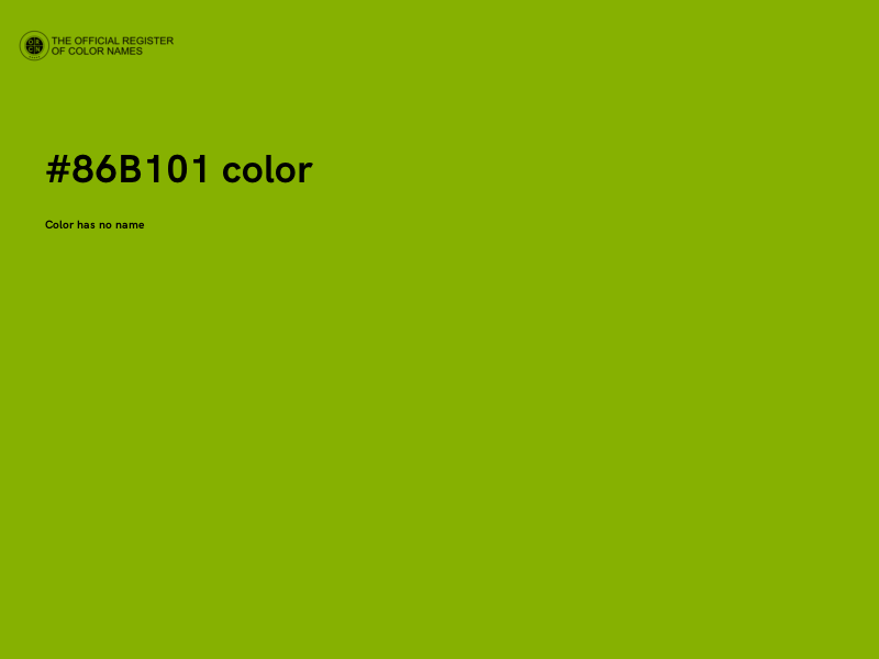 #86B101 color image