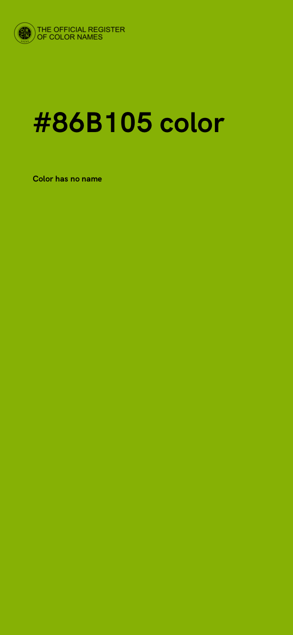 #86B105 color image
