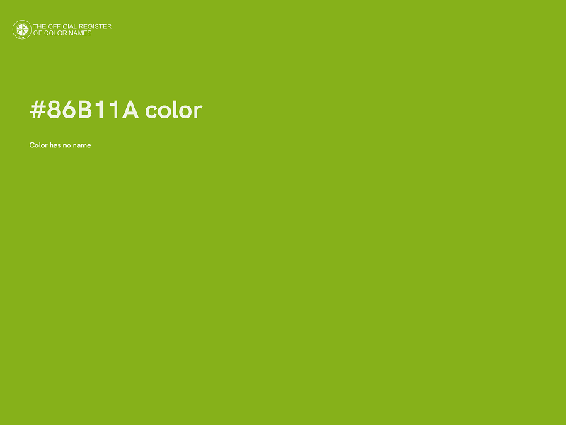 #86B11A color image