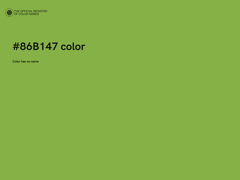 #86B147 color image