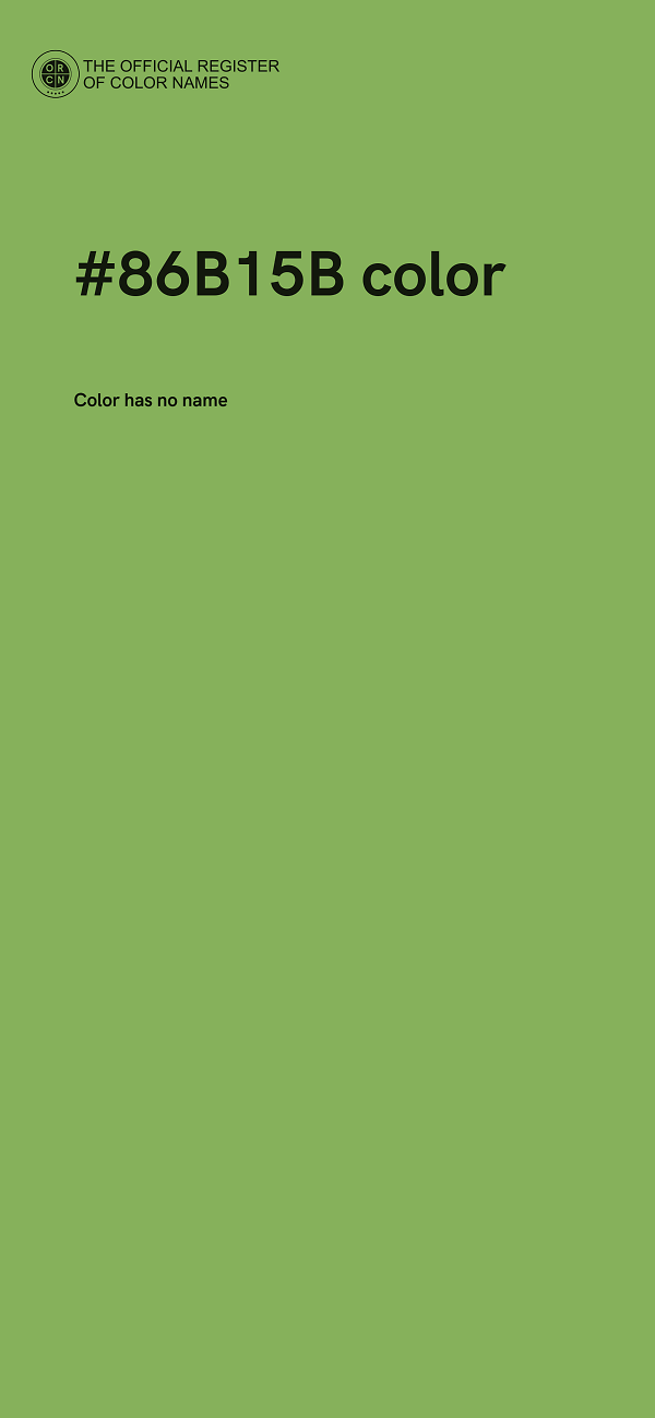 #86B15B color image
