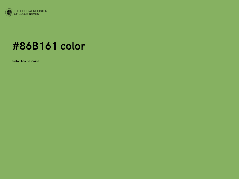 #86B161 color image