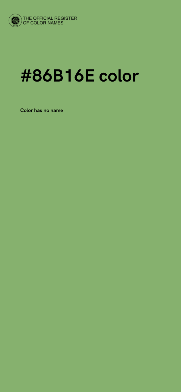 #86B16E color image