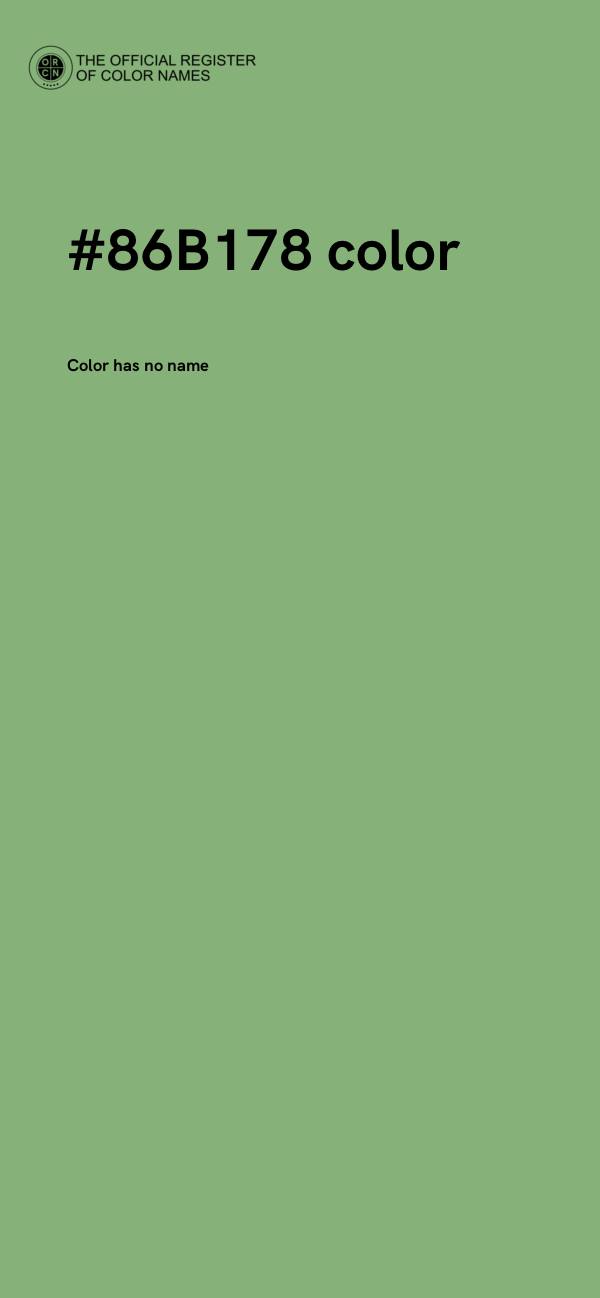 #86B178 color image
