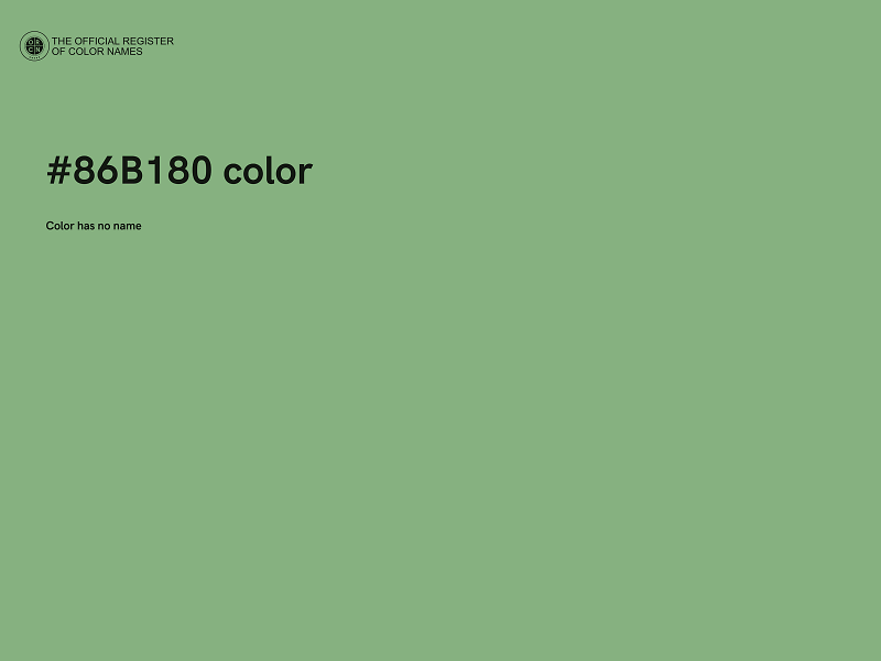 #86B180 color image