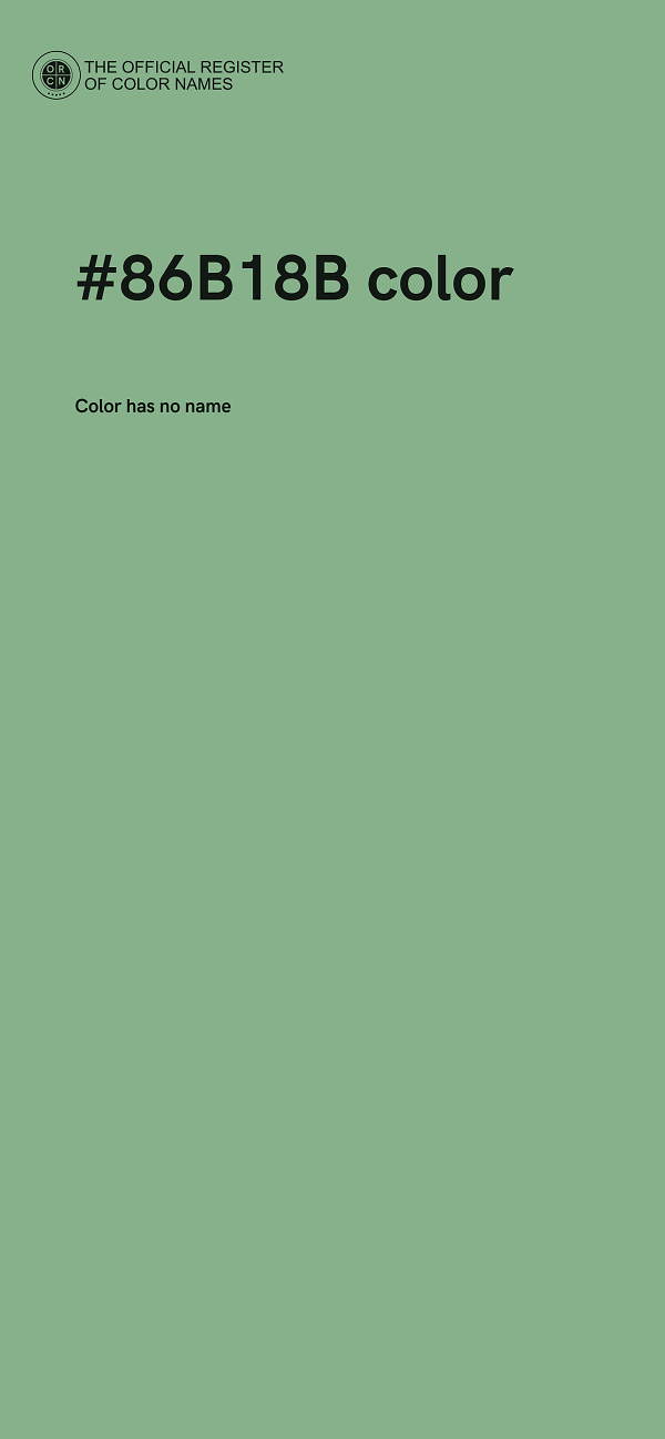 #86B18B color image