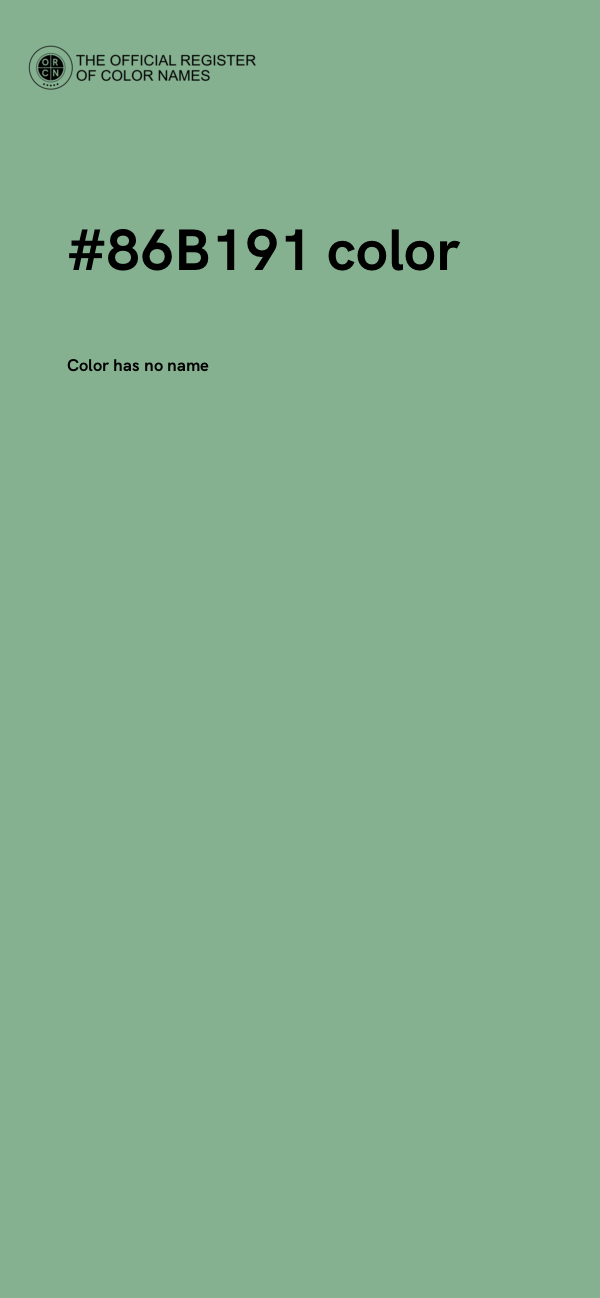 #86B191 color image