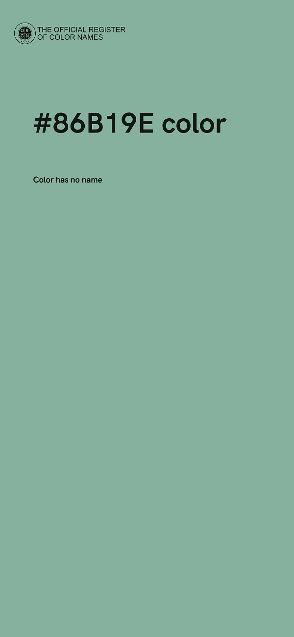 #86B19E color image
