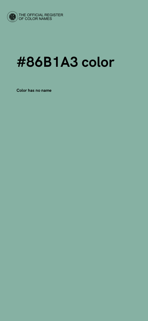 #86B1A3 color image