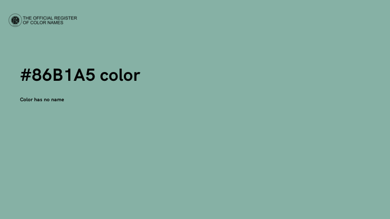 #86B1A5 color image