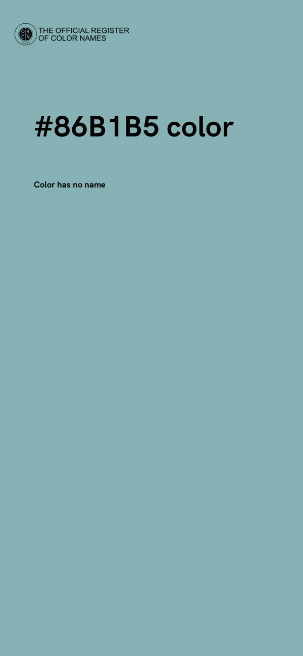#86B1B5 color image