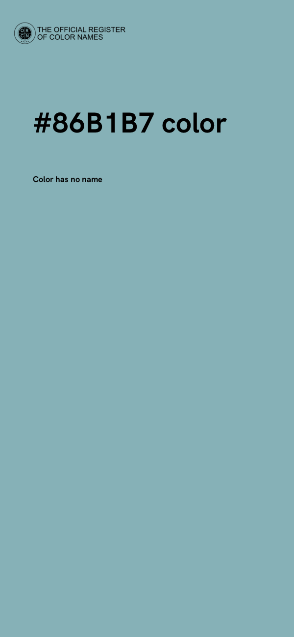 #86B1B7 color image
