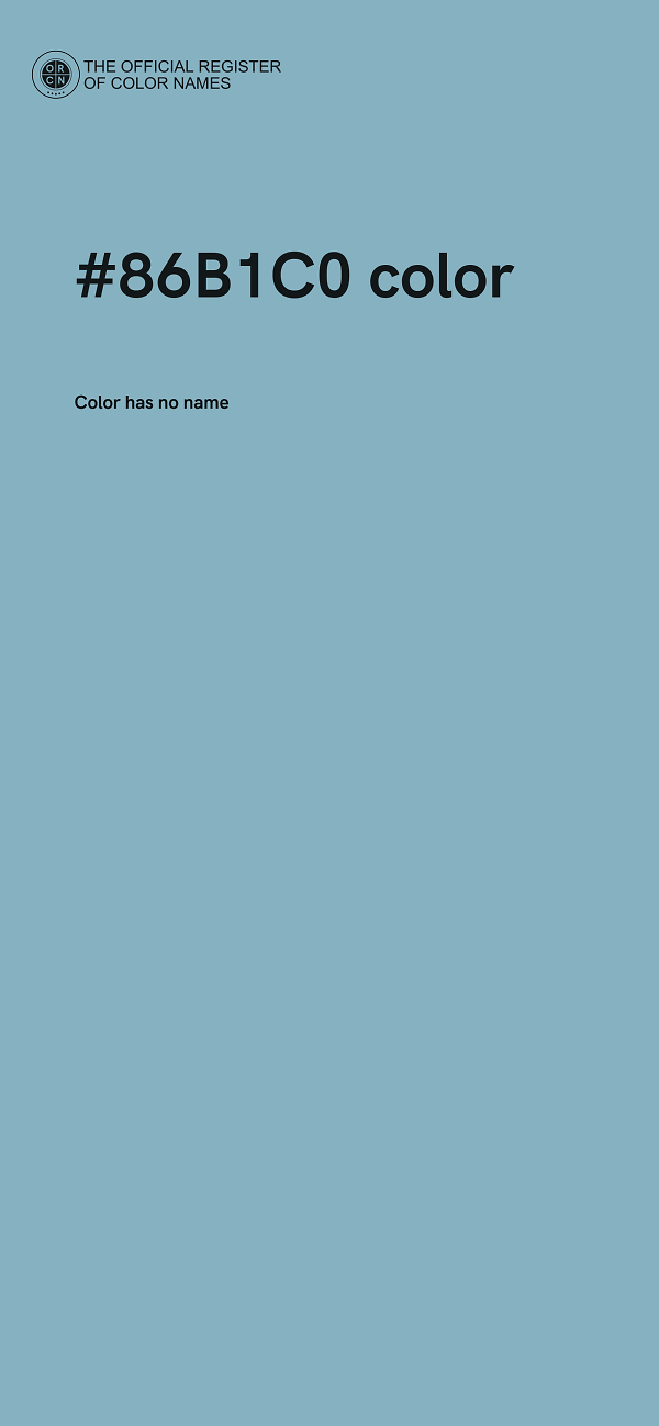 #86B1C0 color image
