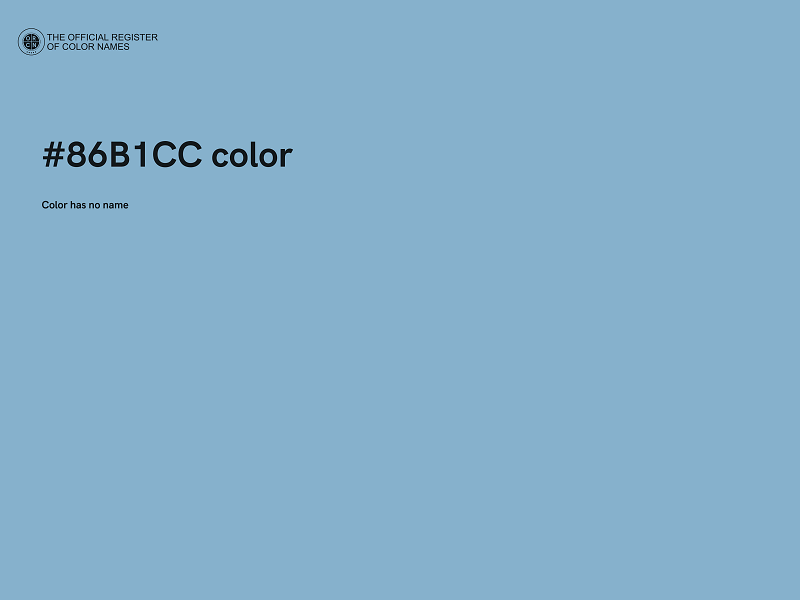 #86B1CC color image