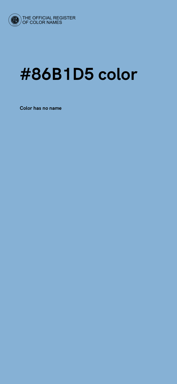 #86B1D5 color image