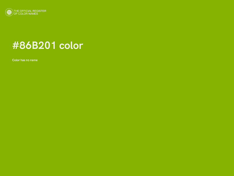 #86B201 color image