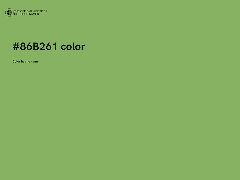 #86B261 color image