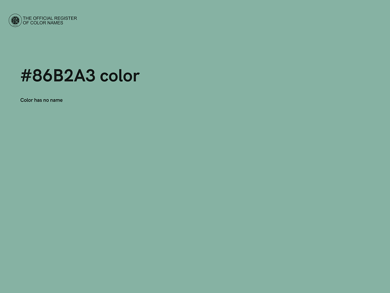 #86B2A3 color image