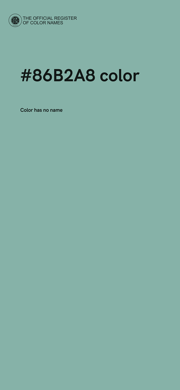#86B2A8 color image