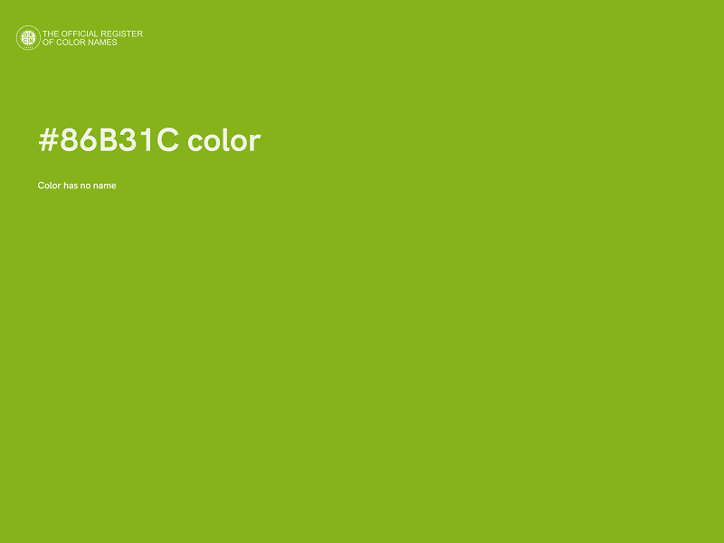 #86B31C color image