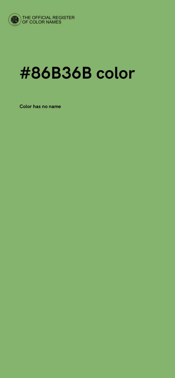 #86B36B color image