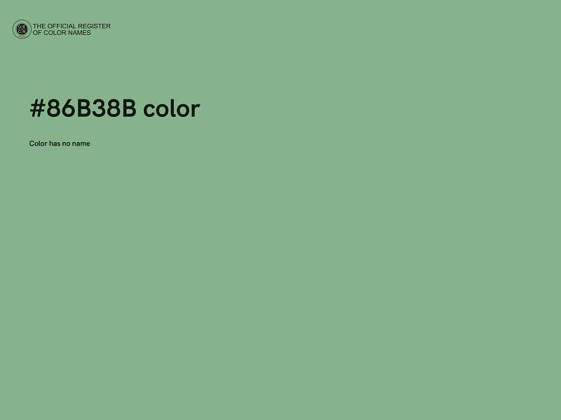 #86B38B color image