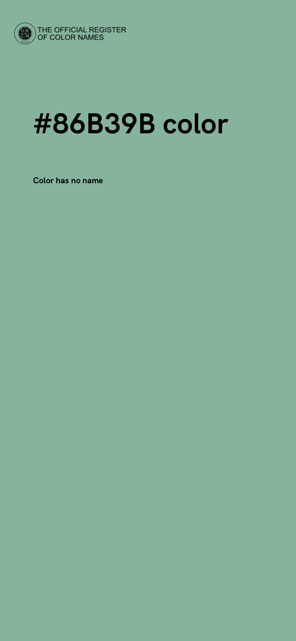 #86B39B color image
