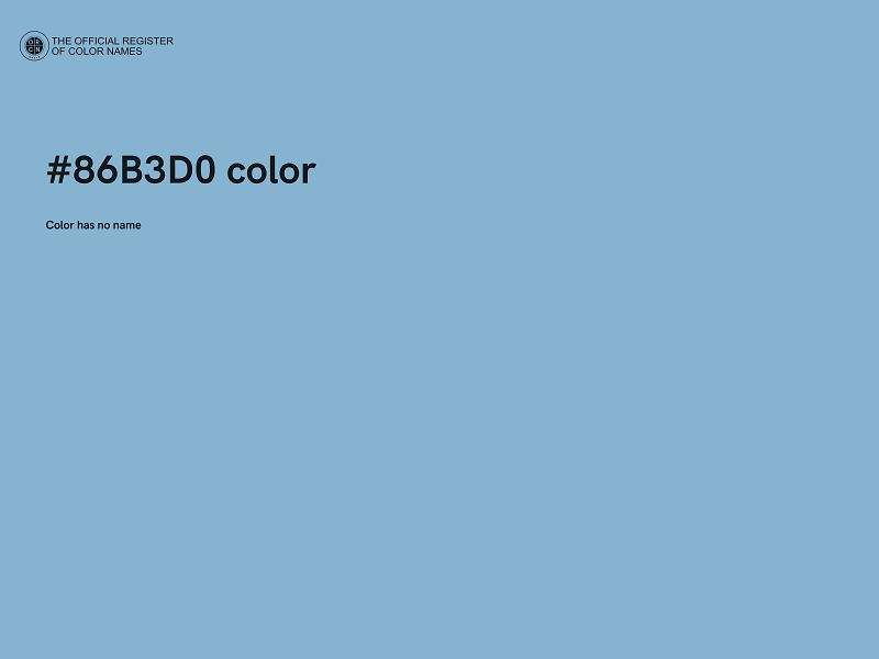 #86B3D0 color image