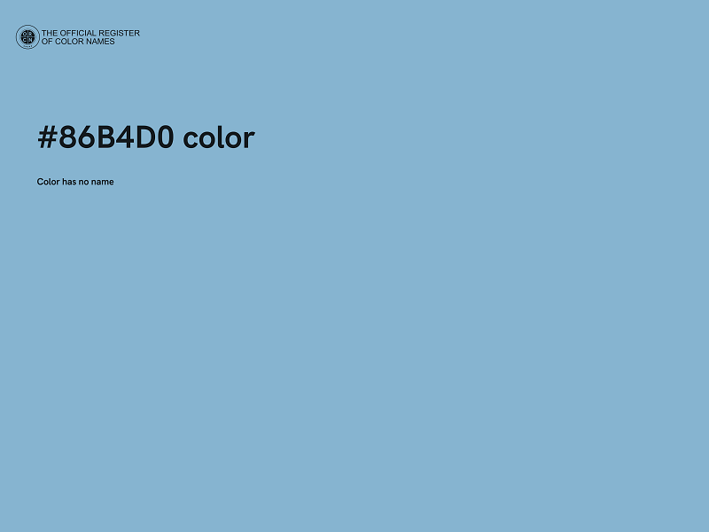 #86B4D0 color image