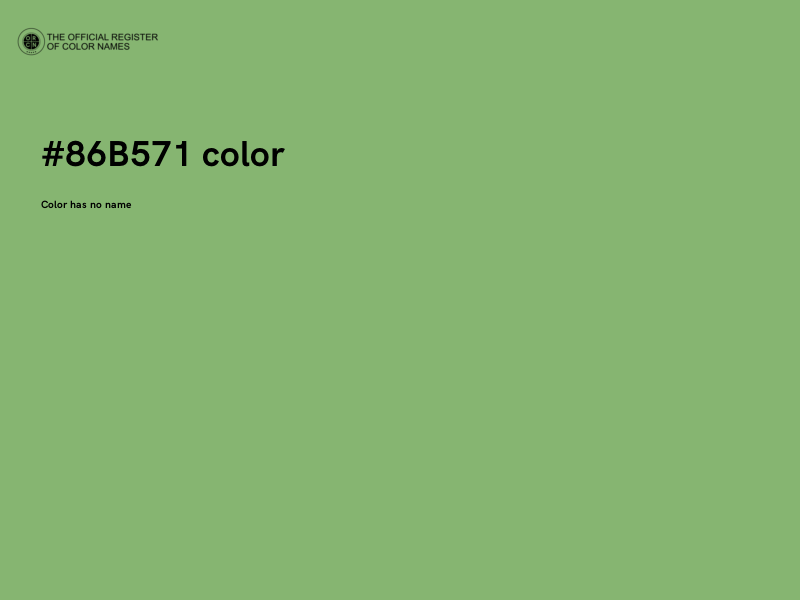 #86B571 color image
