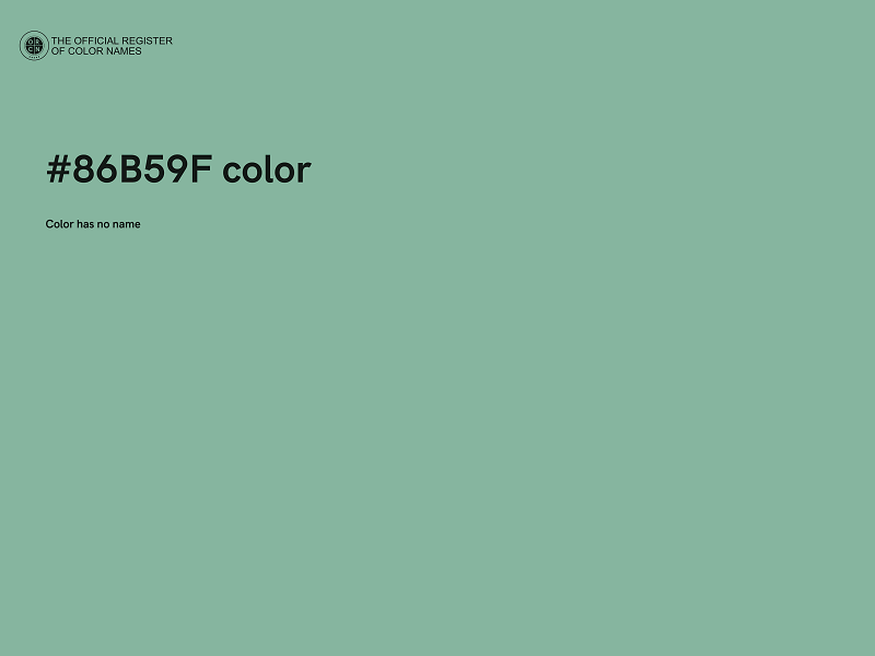 #86B59F color image