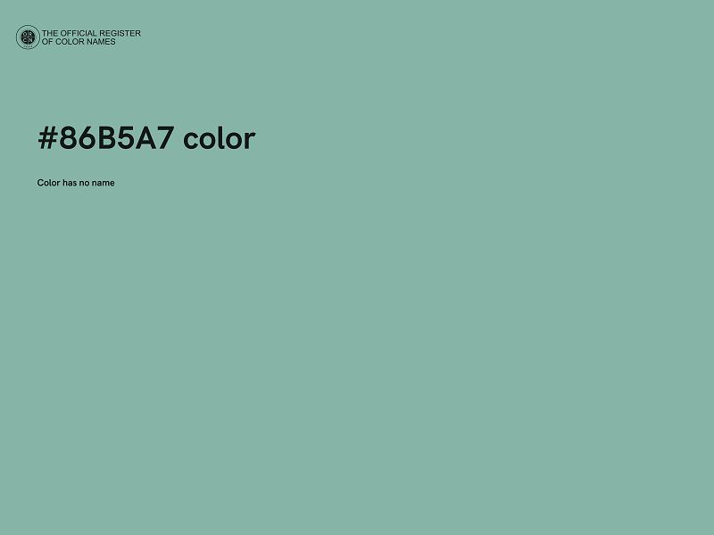 #86B5A7 color image
