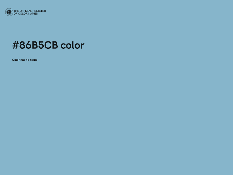 #86B5CB color image