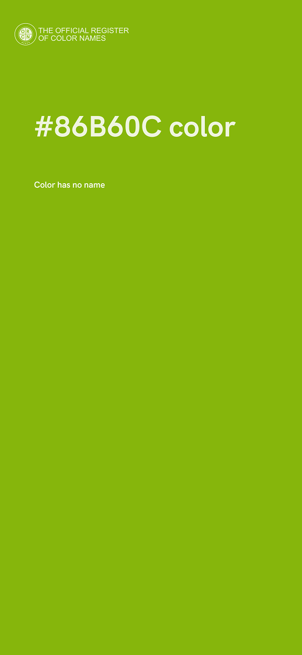 #86B60C color image