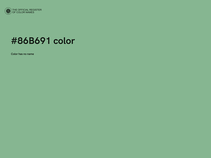 #86B691 color image