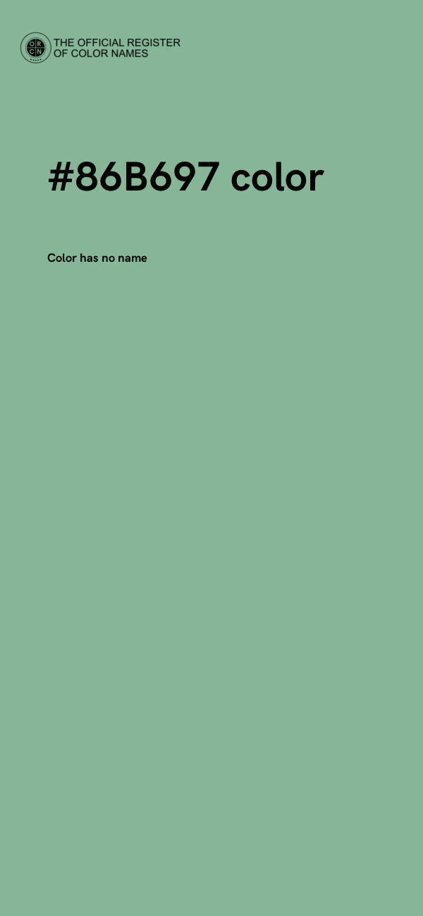 #86B697 color image