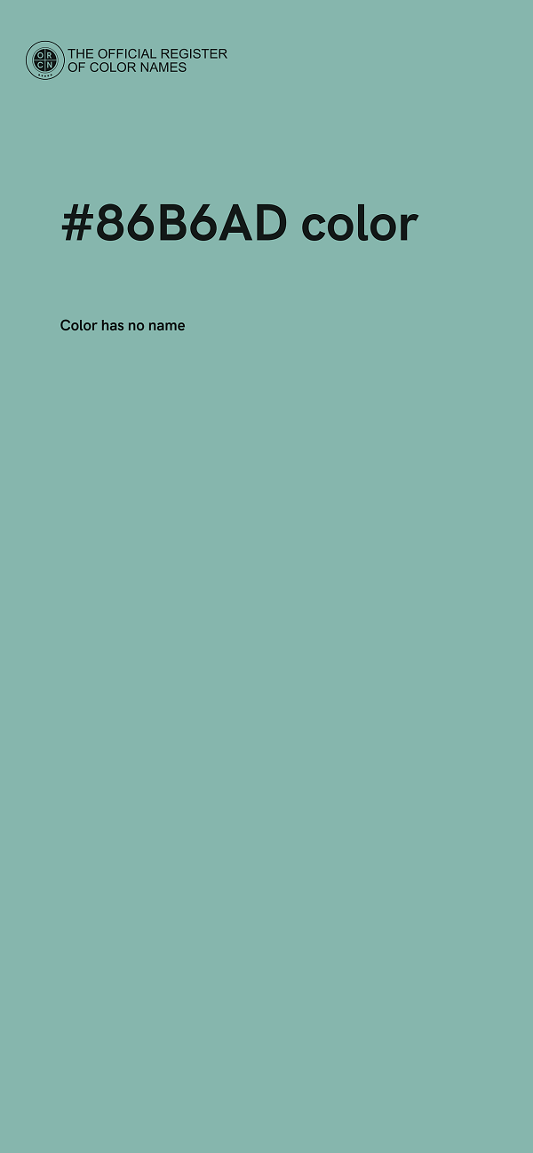 #86B6AD color image