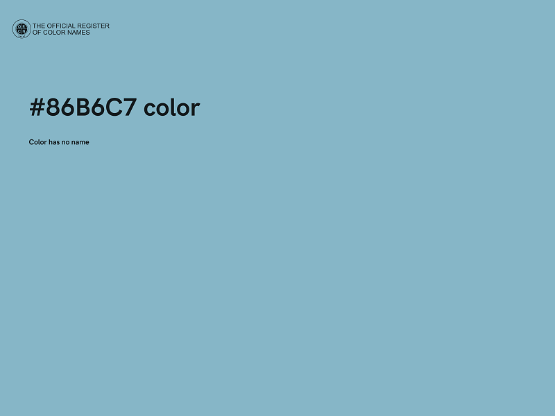 #86B6C7 color image