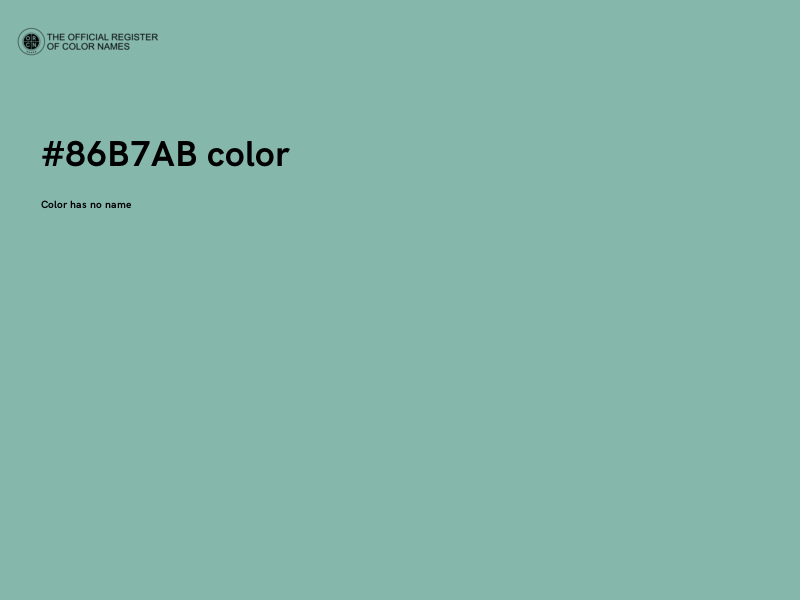 #86B7AB color image