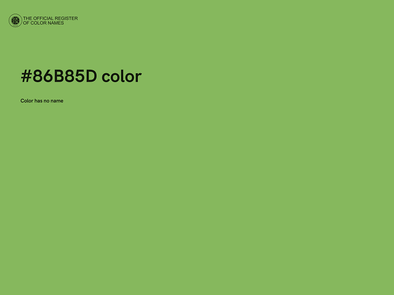 #86B85D color image